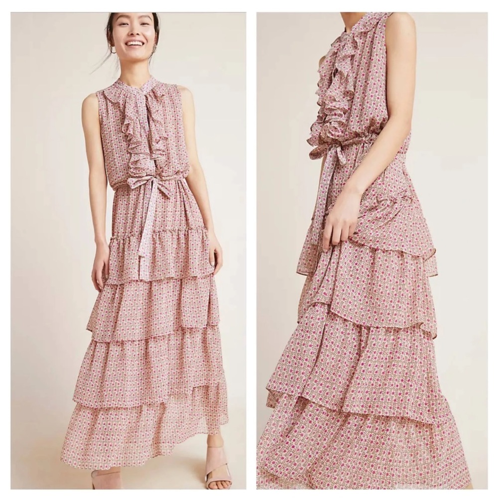 Misa London Tiered Ruffle Dress